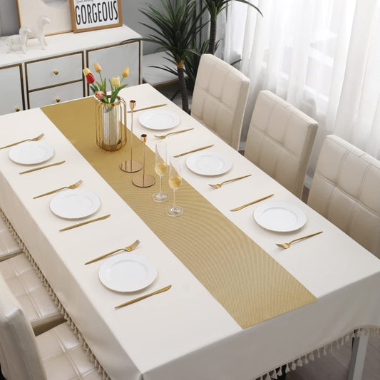 Mustard Easy Clean Table Runner 30x180 cm | Dining, TV Cabinet, Chest Drawer