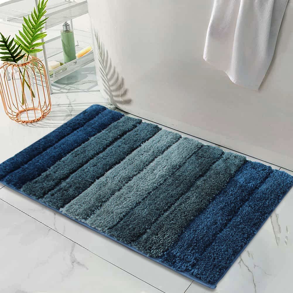 Luxury 2500 GSM Microfiber Anti-Skid Bathmat 40x60cm Pack of 1 | Washable Water Absorbent Bathroom Kitchen Entrance Mat
