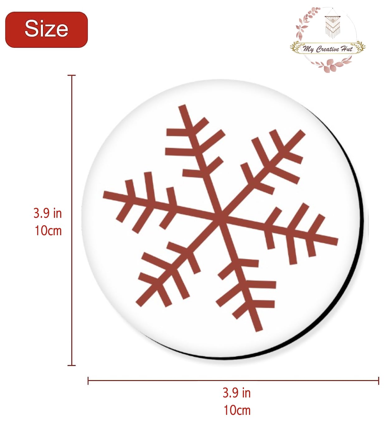 Elegant Boho Wooden Tea Coasters Set of 6 with Stand | Diwali Gifting Home Kitchen Decor Made in India