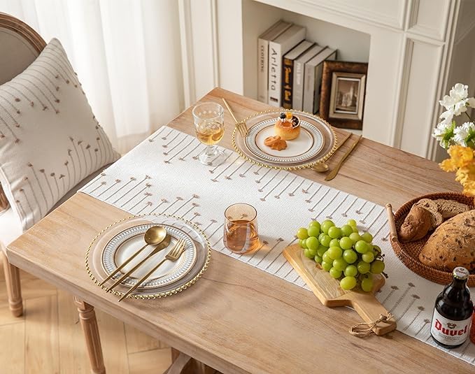 Table Runner – Dining Accessory – Recycled Cotton, Durable – 14x72 Inch, Single Unit