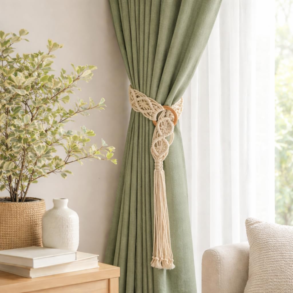 Artisanal Cotton Curtain Tieback – Pack of 2