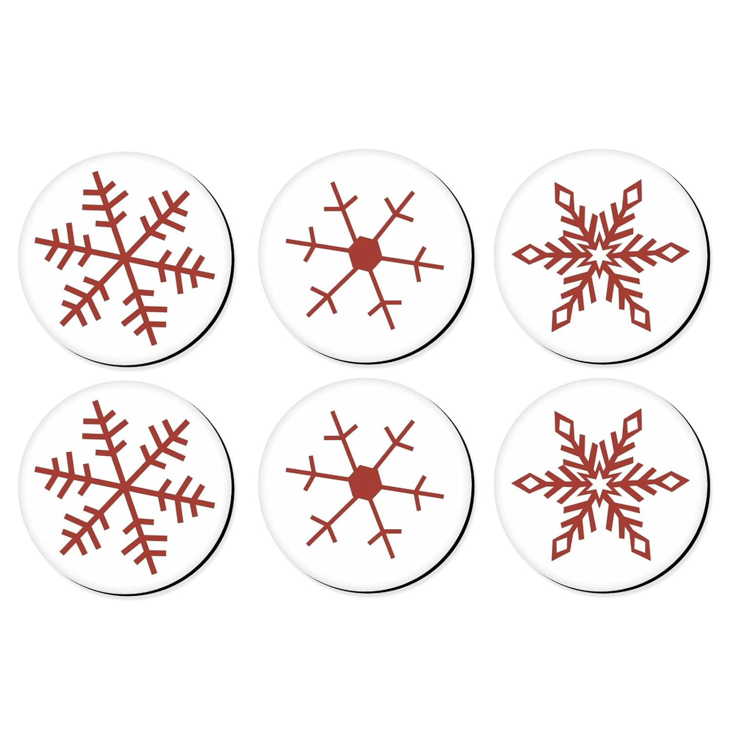 Elegant Boho Wooden Tea Coasters Set of 6 with Stand | Diwali Gifting Home Kitchen Decor Made in India