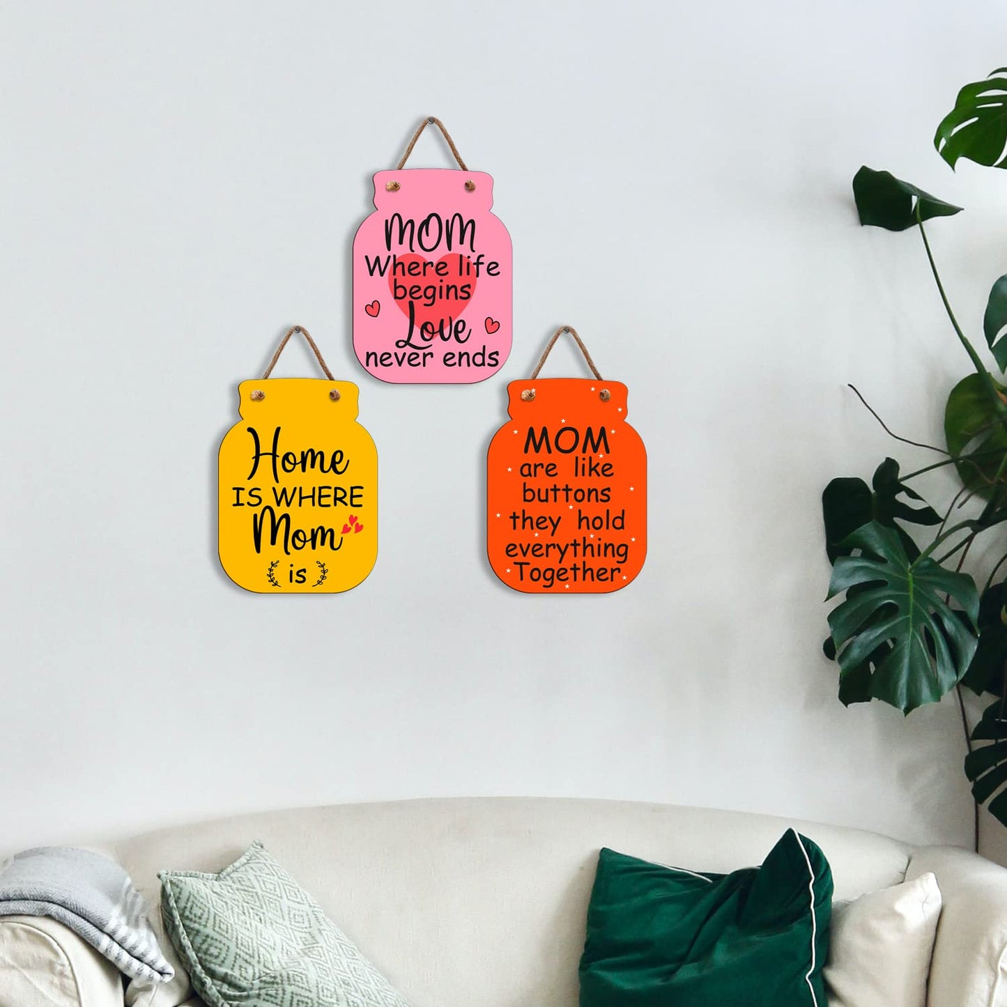 Elegant Wooden Wall Hangings for Home Decor 30 Cm | Stylish Wall Art, Decorative Items for Living Room