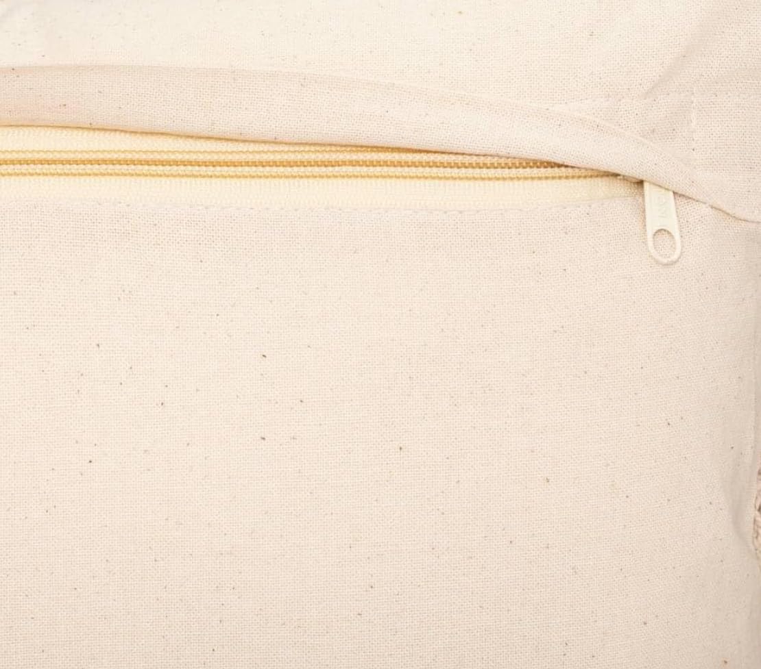 Boho Tufted Hidden Zipper Cushion Cover 16x16 inch, Pack of 1 | Bedroom Living Room Sofa Throw Pillow Cover