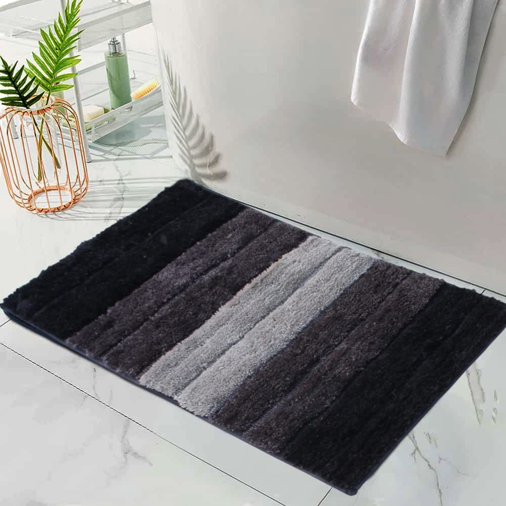 Luxury Soft Microfiber Bath Mat, Anti-Slip & Ultra Absorbent, 40x60 Cm Rectangular | Skid Resistant, Washable Bathroom Mat