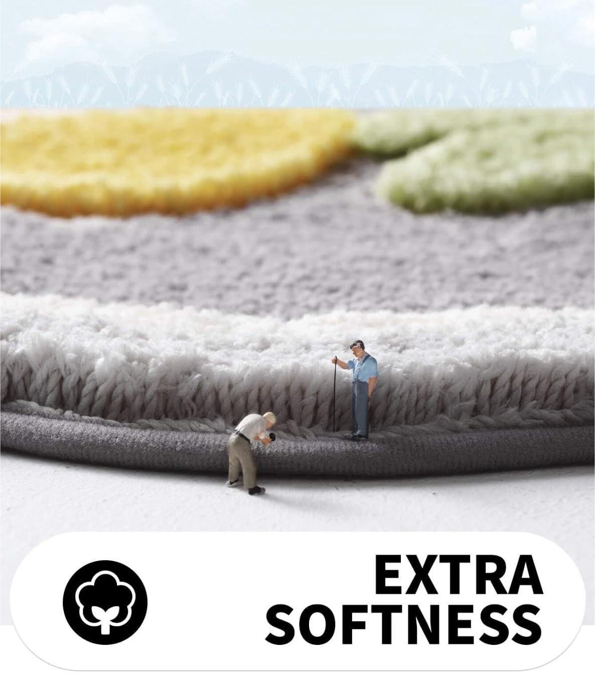 Tulips Super Soft Anti Skid 2000 GSM Microfibre Mat 40x60 cm Pack of 1 | Super Absorbent Bath Floor Door Mat