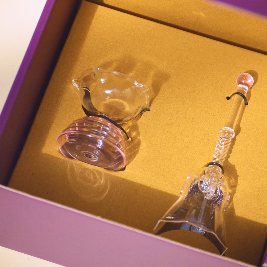 Handcrafted Candle Holder With Ringing Bell