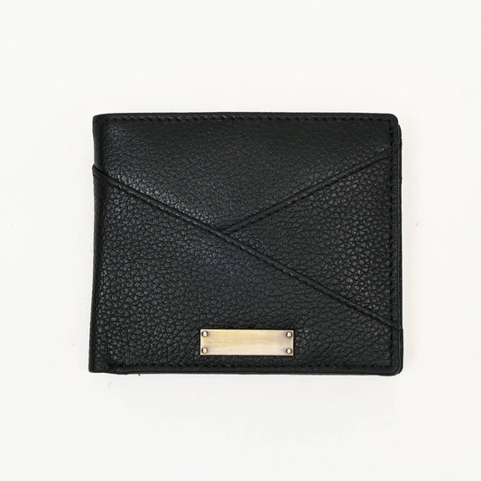 Luxury Wallet Black Grained Napa Slim Wallet for Men