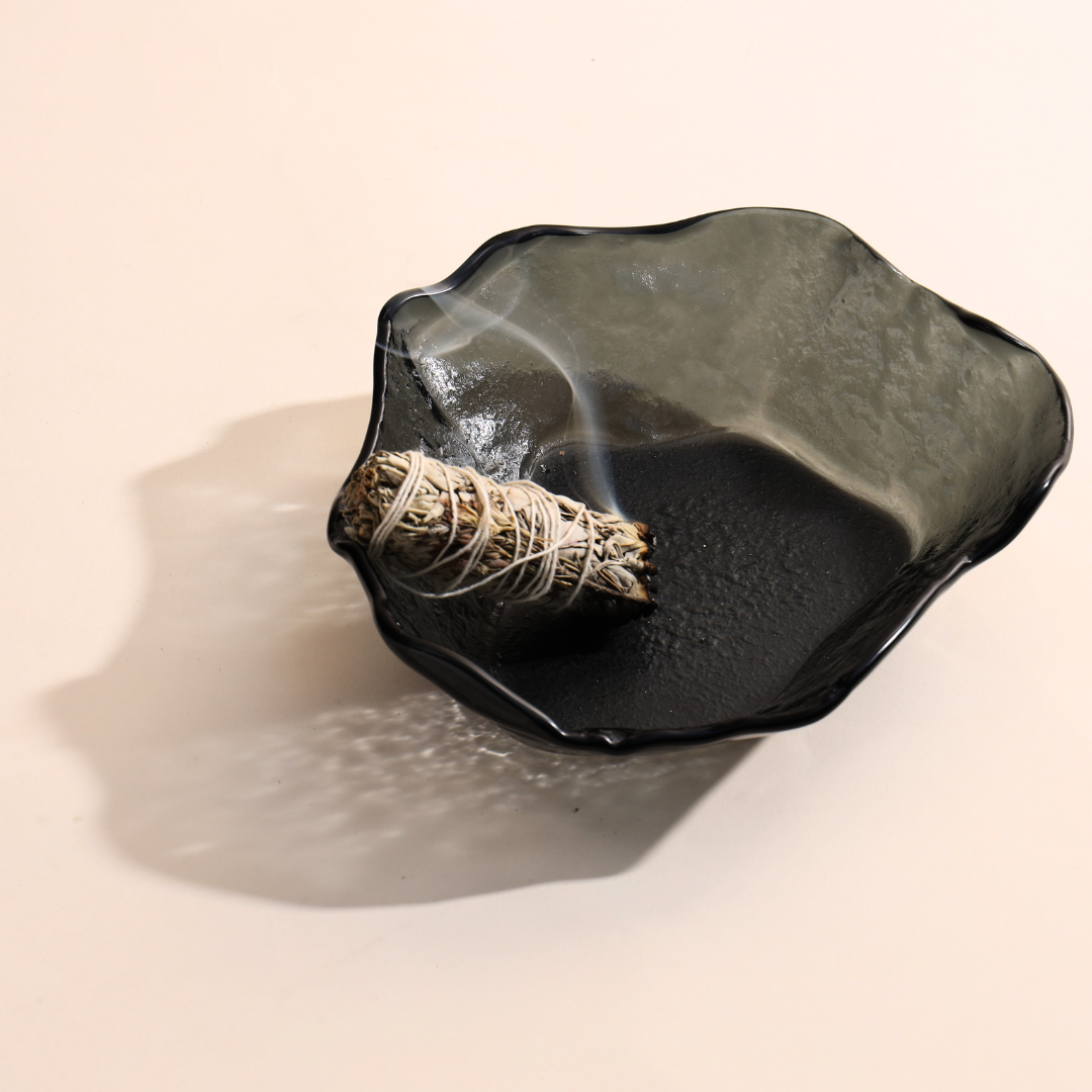 Slumped Glass Serving Bowl - Organic Silhouette