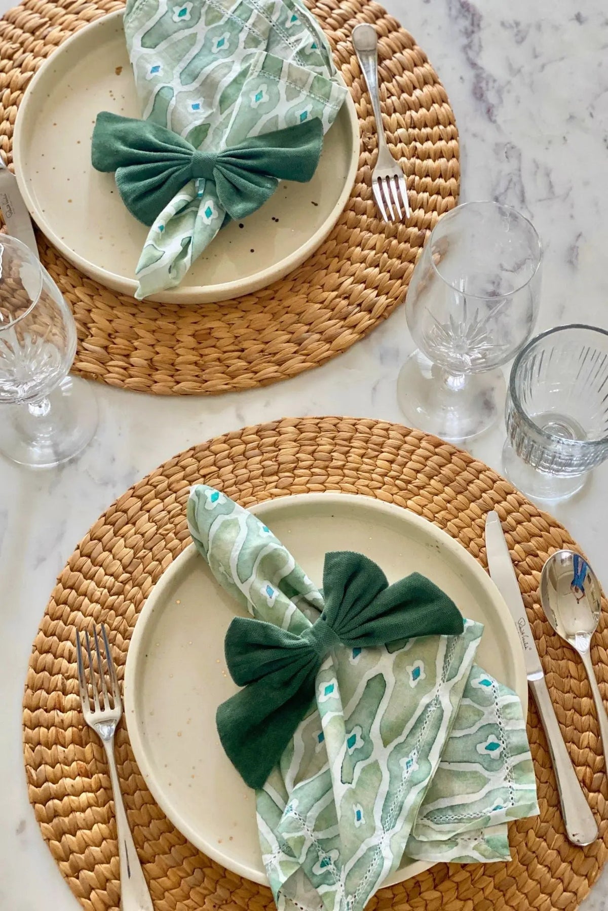 Eucalyptus Velvet Napkin Rings-Set of 4 SanctuaryLiving