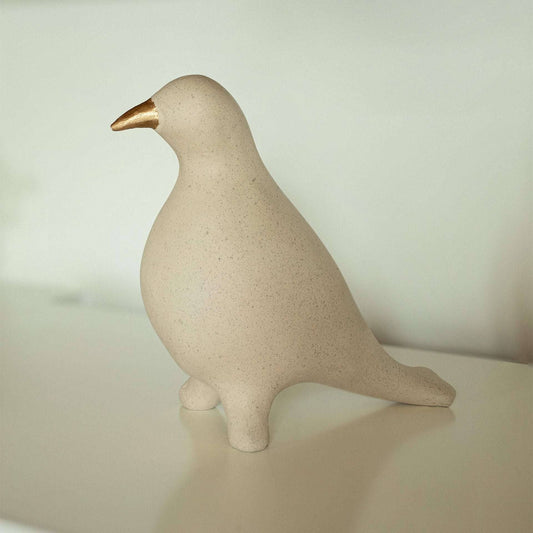 Posed Dove Ecomix White Accent Sculpture