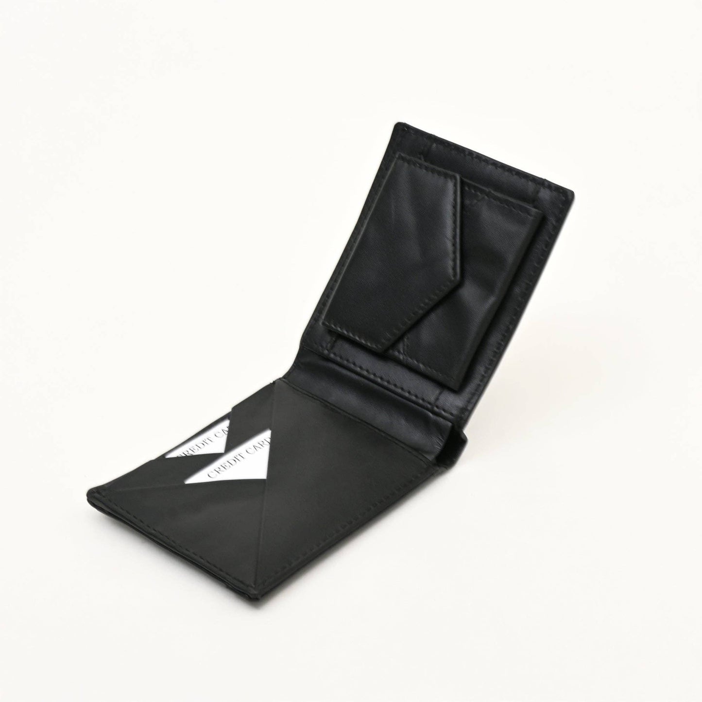 Black Napa Leather Wallet Slim, Elegant & Functional Design