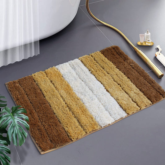 Microfiber Rectangular Luxury Bath Mat Soft Anti-Slip 40x60 cm 1-Pack | Ultra Absorbent Bathroom Rug, Washable