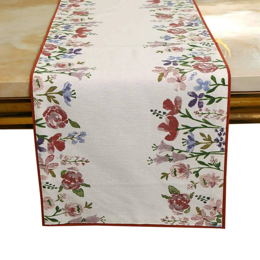 Floral Printed Cotton Dining Table Runner Anti-Skid 13x72'' (4 & 6 Seater) | Home Kitchen Dining Decor
