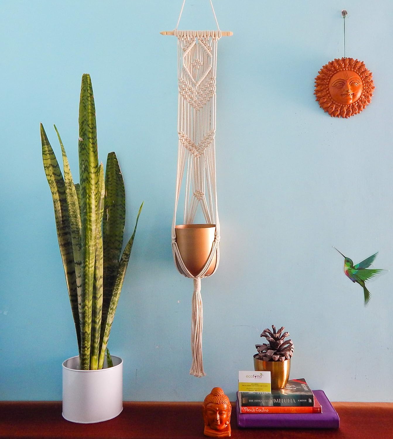 Off White Macramé Plant Hanger