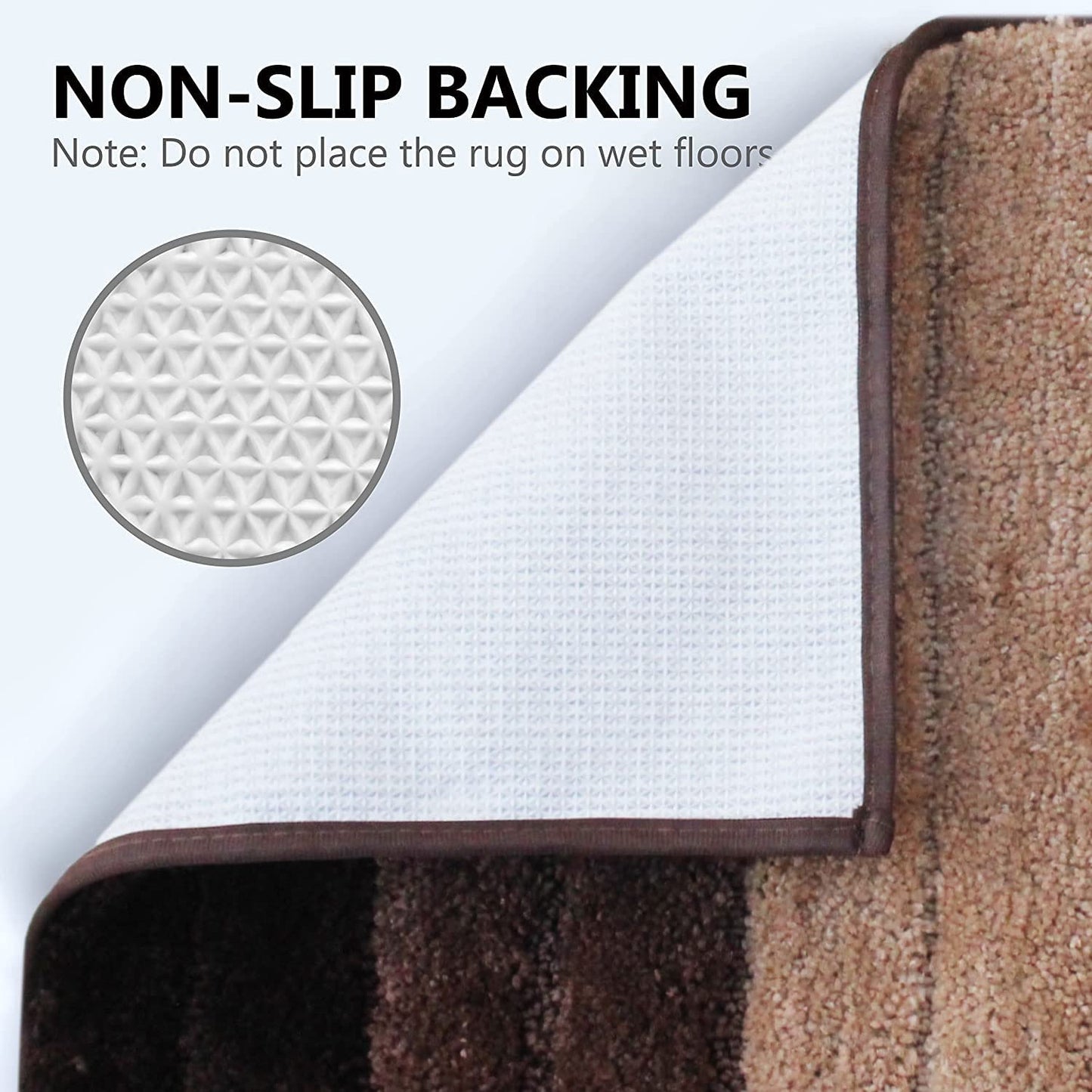 Super Soft Thick Microfiber Bath Mat 40x60 cm | Anti-Skid Luxury Absorbent Washable Bathroom Rug