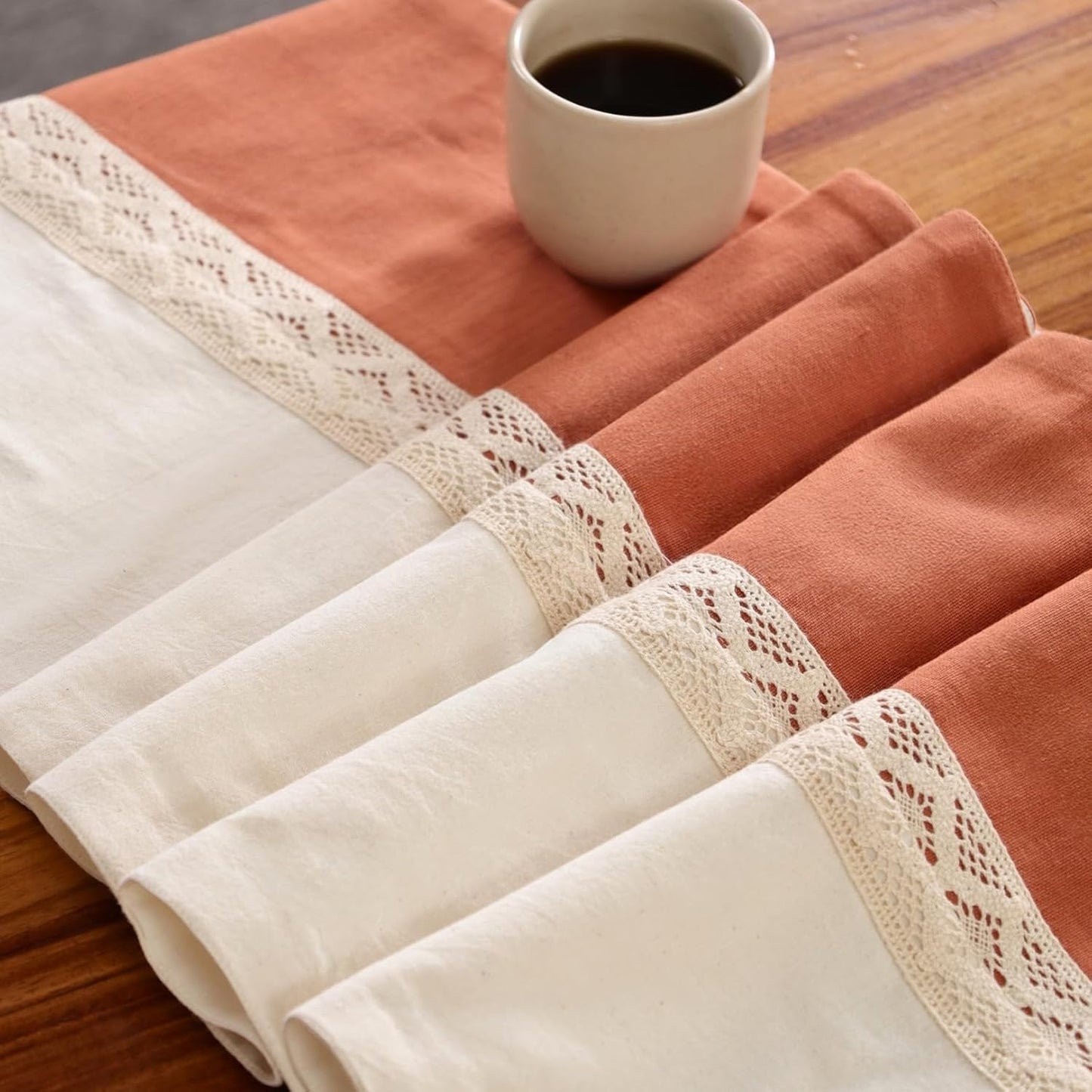 Artisan Crochet Table Linen – Dining & Console Textile – 100% Cotton Construction – 14x60 Inch Unit