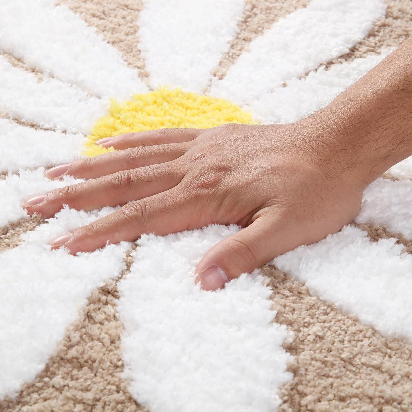 Abstract Non-Slip Washable Bath & Door Mat Rug | Quick Dry, Easy Clean Floor Mat for Home, Bathroom, Indoor/Outdoor