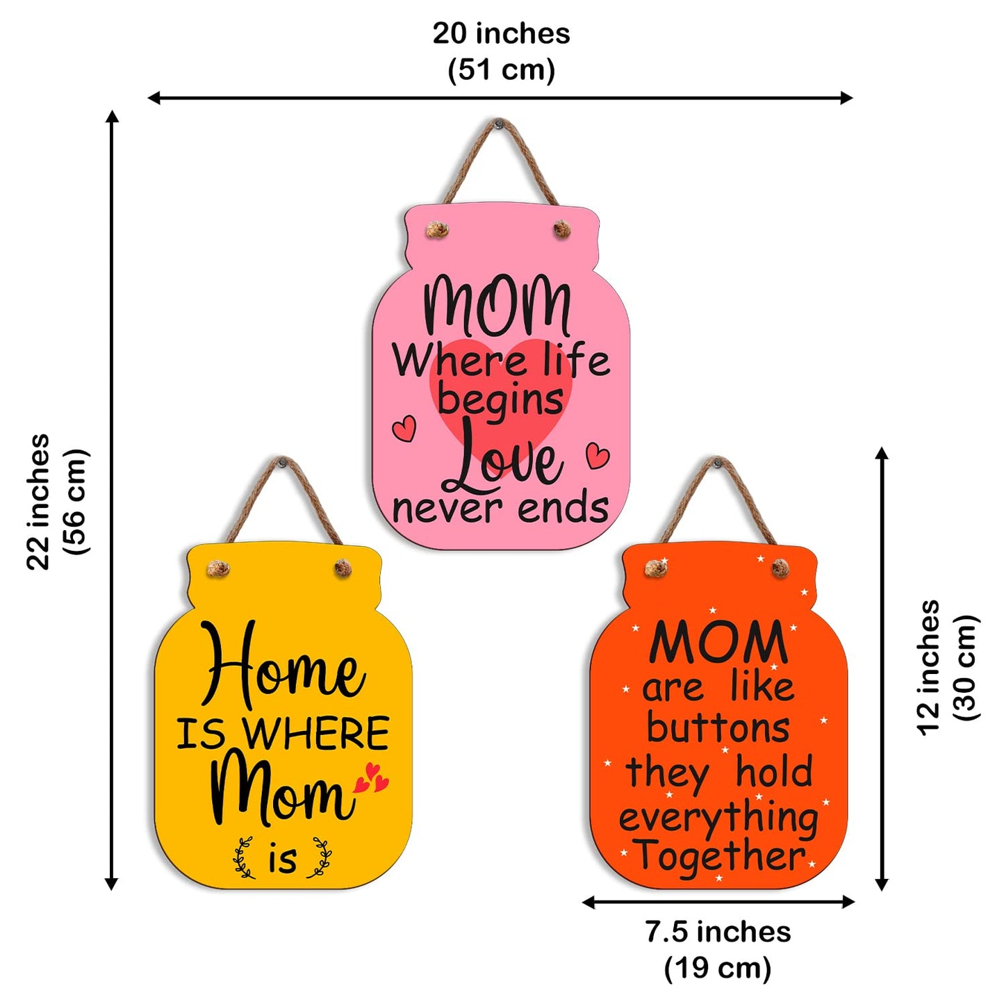 Elegant Wooden Wall Hangings for Home Decor 30 Cm | Stylish Wall Art, Decorative Items for Living Room