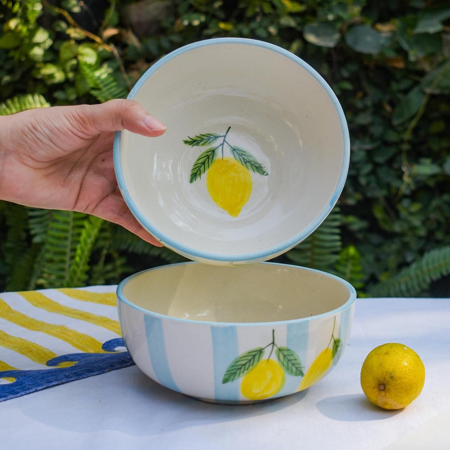 Snack Bowl – Ceramic Serving Bowl – Dishwasher & Microwave Safe – 5.5 Inch Single