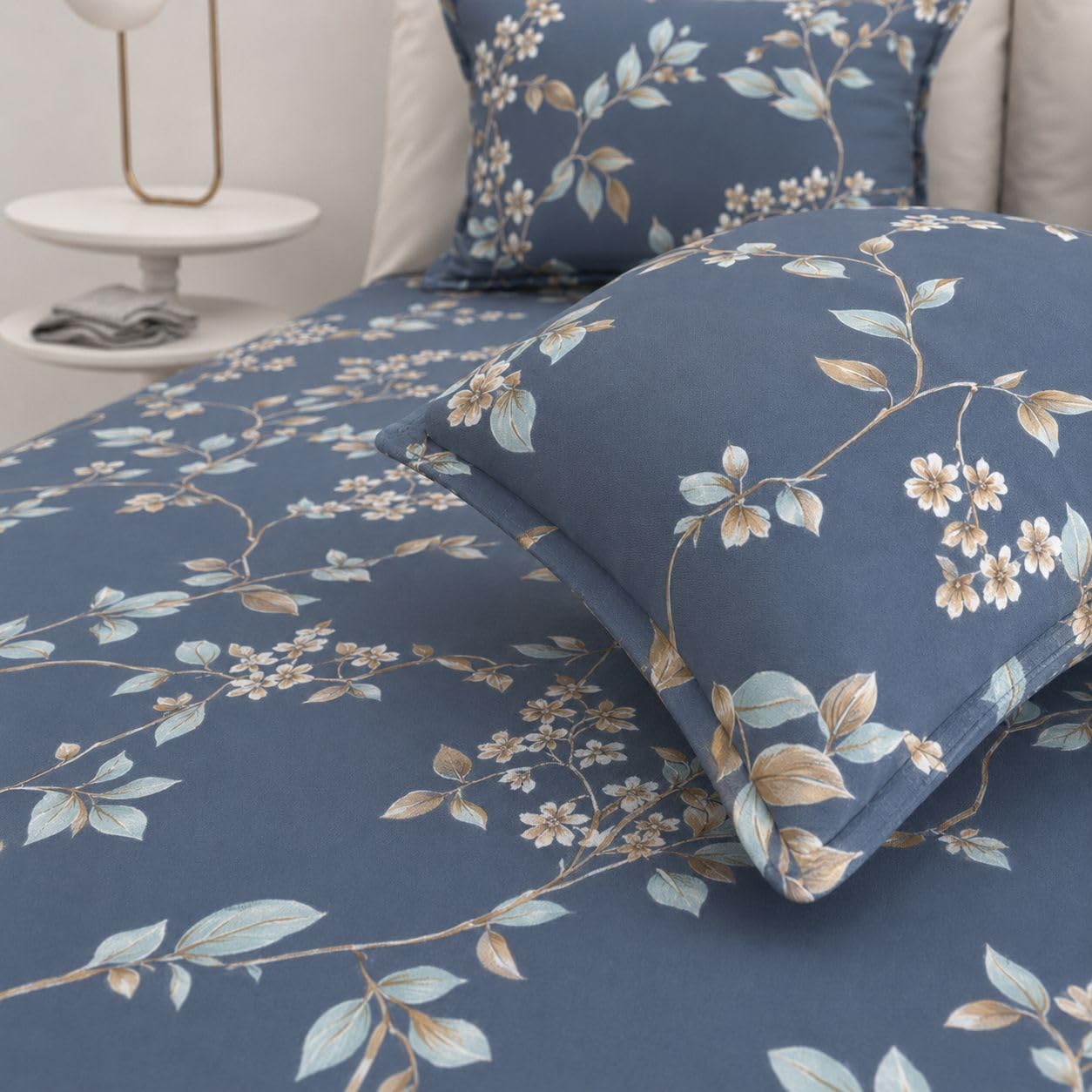 Bedsheet | Polycotton 310TC Elastic Fitted | 108x108 Inch, 3 Pc