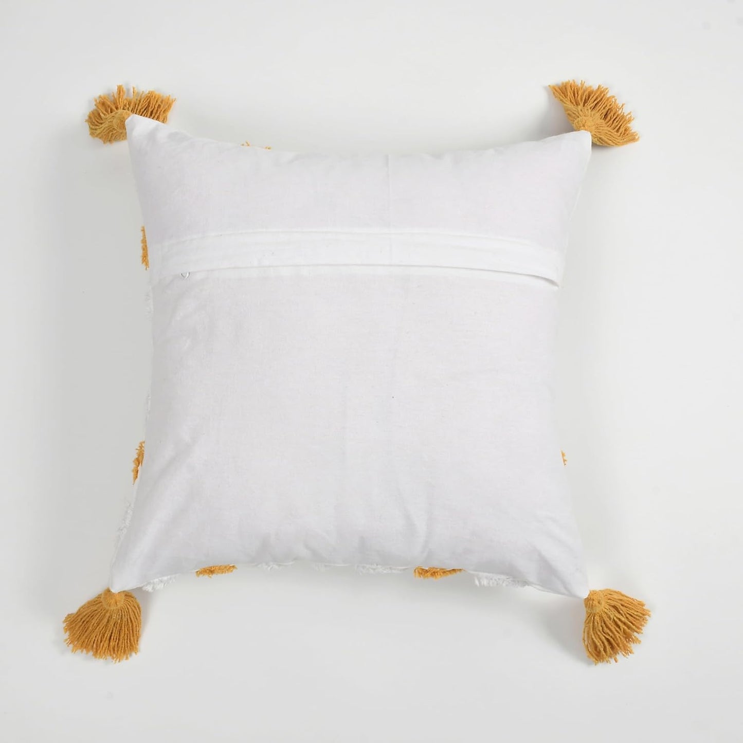 Boho Tufted Cushion Cover 16x16 inch Pack of 1 | Decorative Pillow Case for Sofa Bed Bedroom Living Room