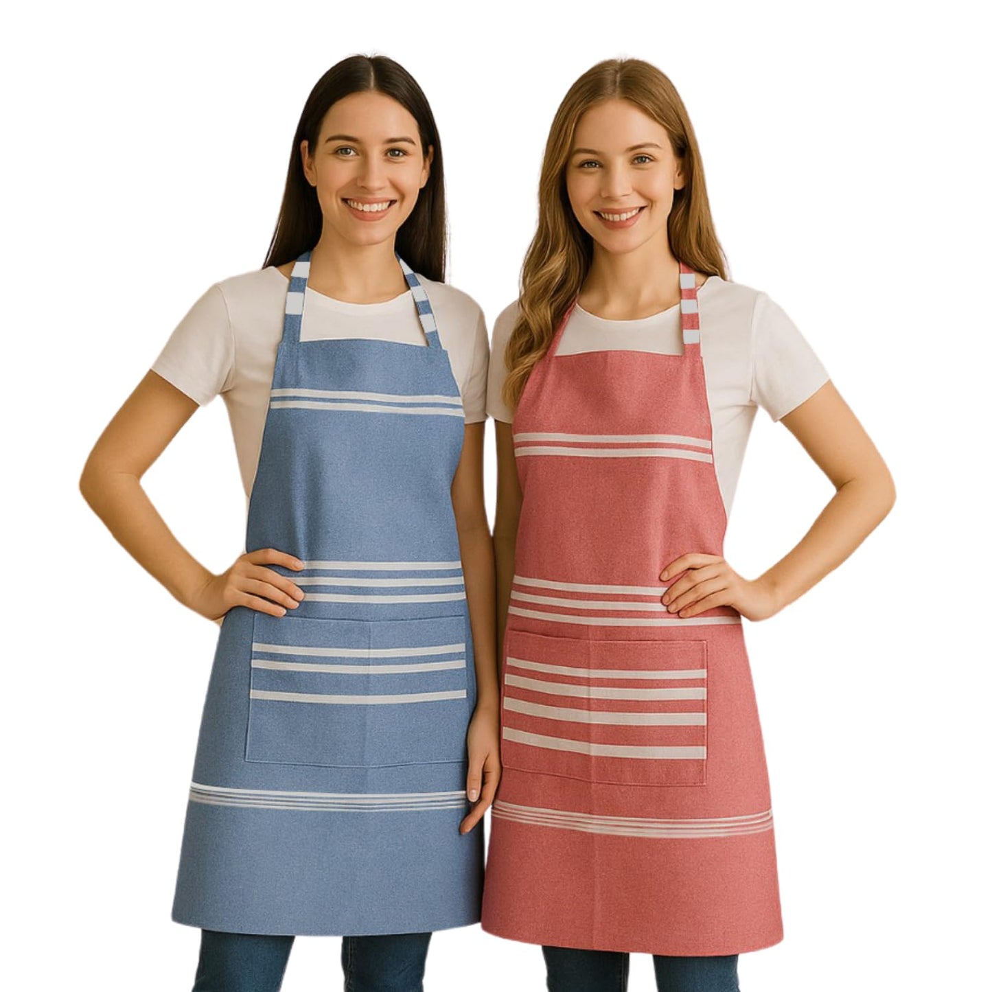 Tabliers de cuisine unisexes – Tablier de chef imperméable – Mélange de polyester résistant – Taille ajustable