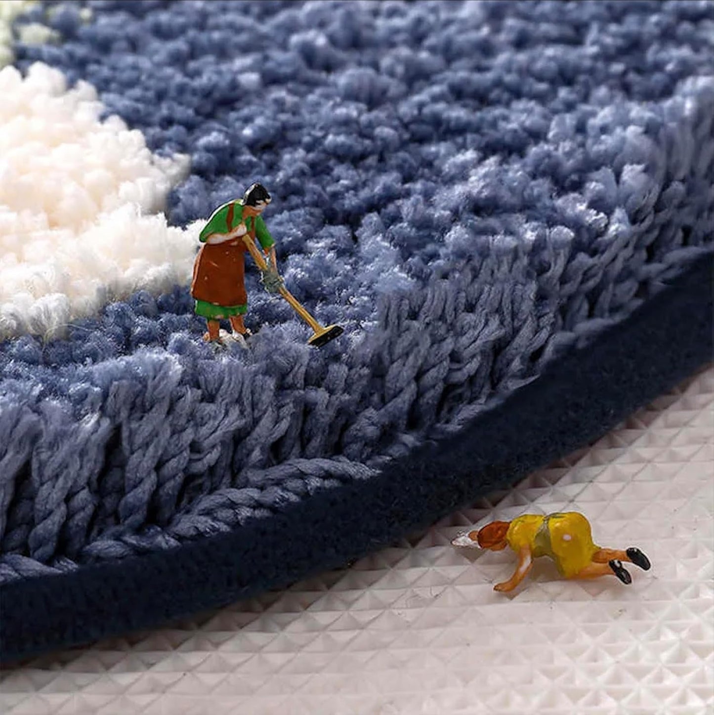 Frog Super Soft Anti Skid Super Absorbent Microfibre 2000 GSM Mat 50x80 cm Pack of 1 | Bathroom Bedroom Kitchen Door Floor Mat