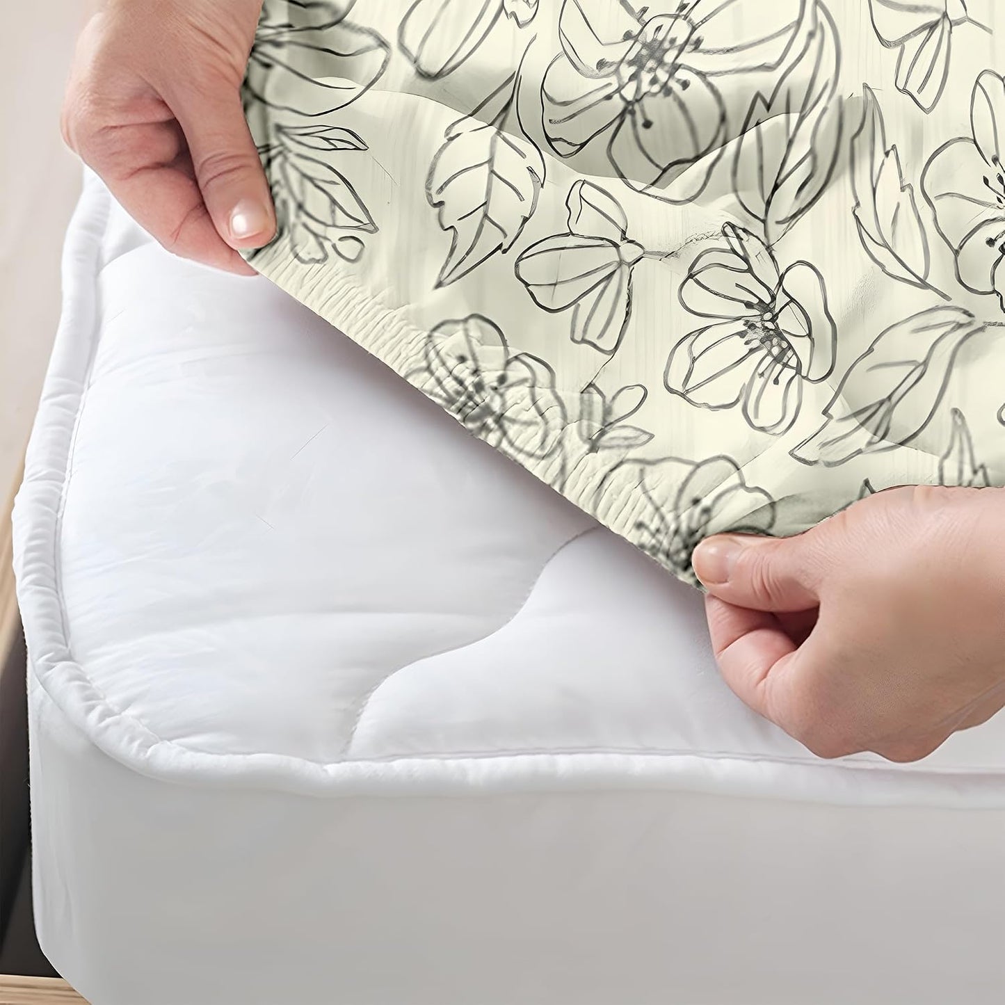 Bedsheet | Cloud Cotton Full Fitted | King, 72x78 Inch, 3-Piece, 2 Colours