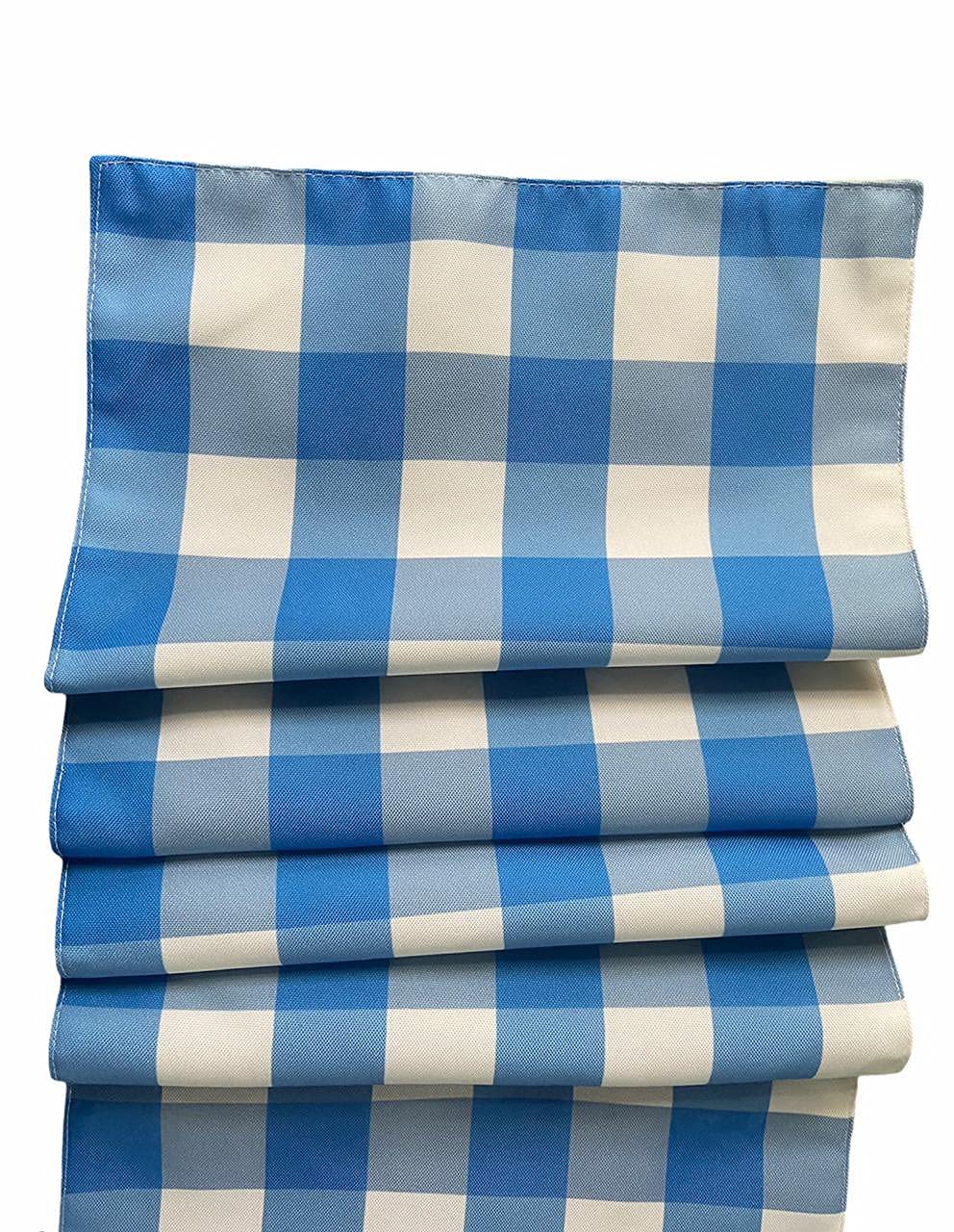 Modern Multicolor Clover Design Digital Printed Double Layered Cotton Feel Table Runner 13x72 Inch | Dining, Coffee, Center Table Decor