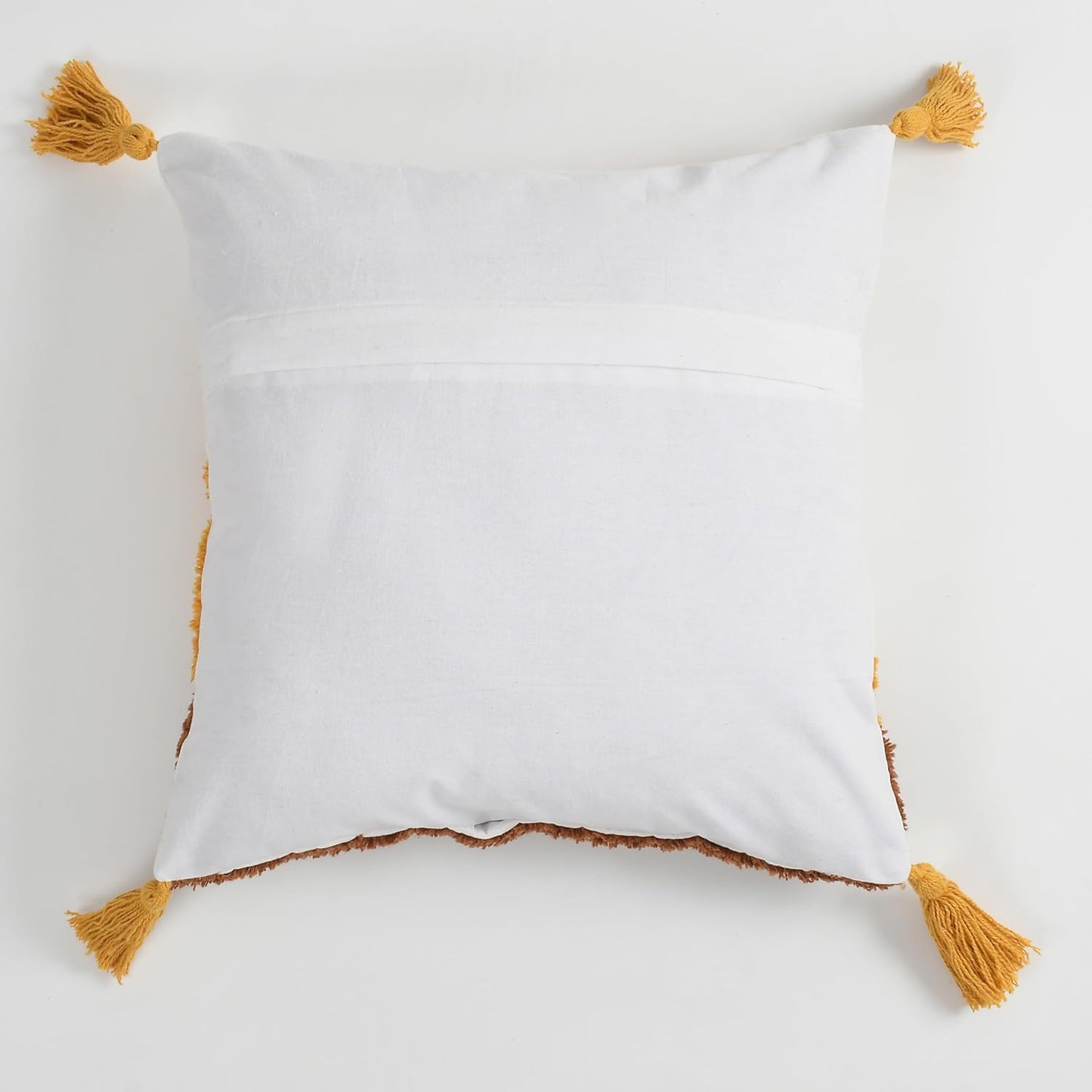 Boho Tufted Cushion Cover 16x16 inch Pack of 2 | Decorative Pillow Case for Sofa, Bed, Living Room, Bedroom