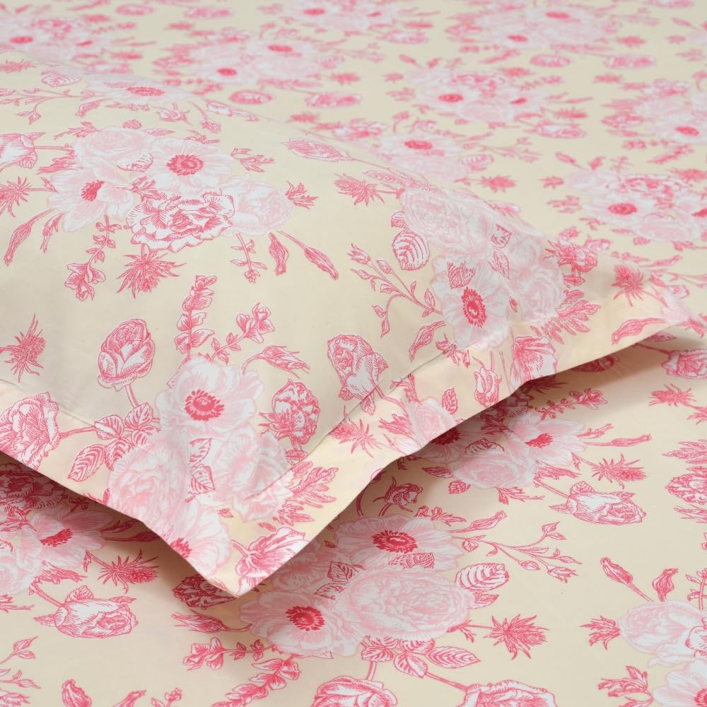 Double Bed Bedsheet Set - Ultrasoft Cotton - Queen Size | 3-Piece