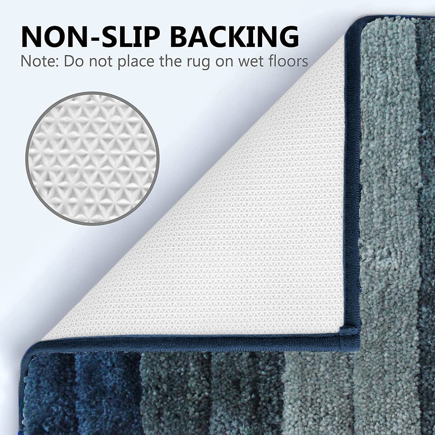 Luxury 2500 GSM Microfiber Anti-Skid Bathmat 40x60cm Pack of 1 | Washable Water Absorbent Bathroom Kitchen Entrance Mat