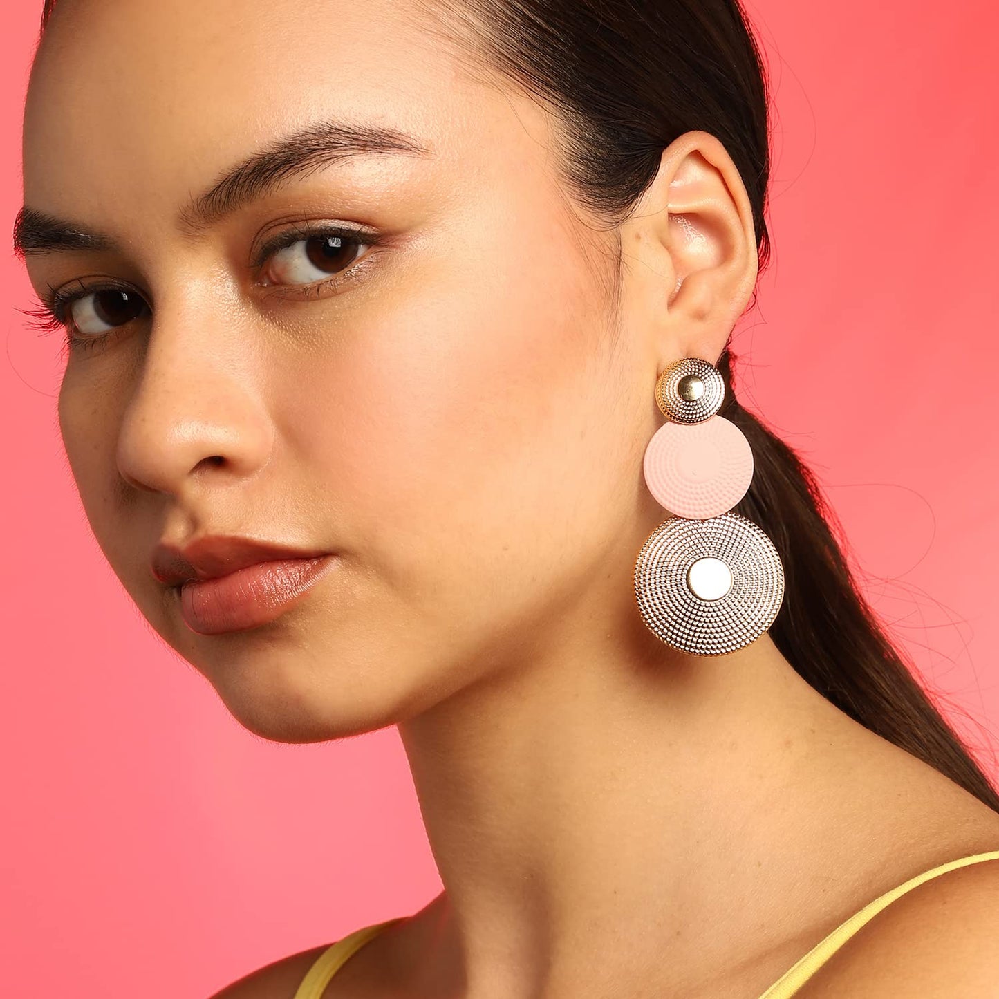 Designer Drop Earrings – Fashion Jewellery – Lightweight Indo-Western Style