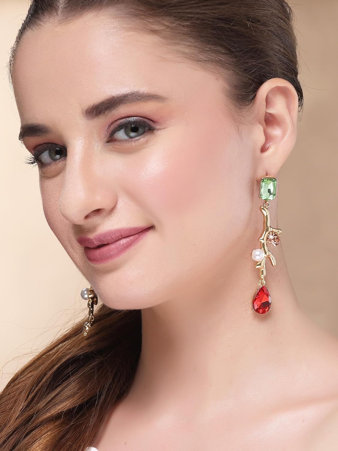 Contemporary Drop Earrings – Gold-Plated Fashion Jewellery – Women's Retail Accessories