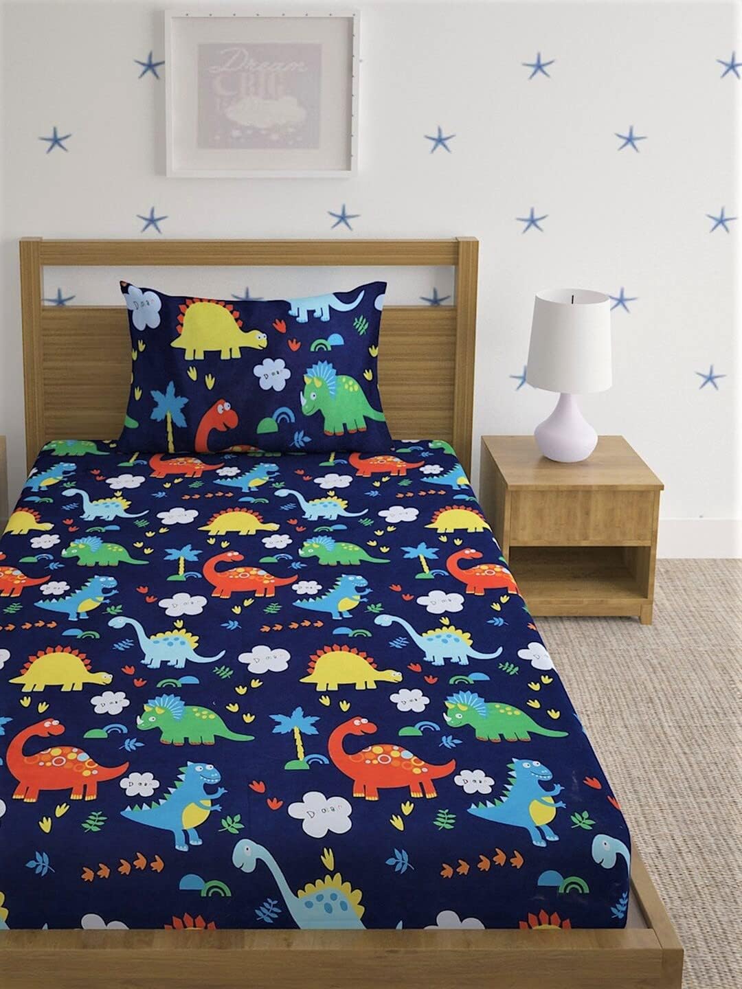 Ensemble de draps pour enfants - Microfibre infroissable - 1 personne (152 x 229 cm) avec taie d'oreiller