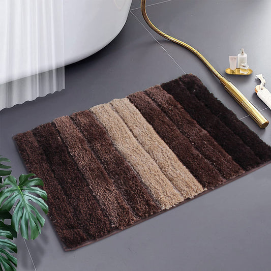 Super Soft Thick Microfiber Bath Mat 40x60 cm | Anti-Skid Luxury Absorbent Washable Bathroom Rug