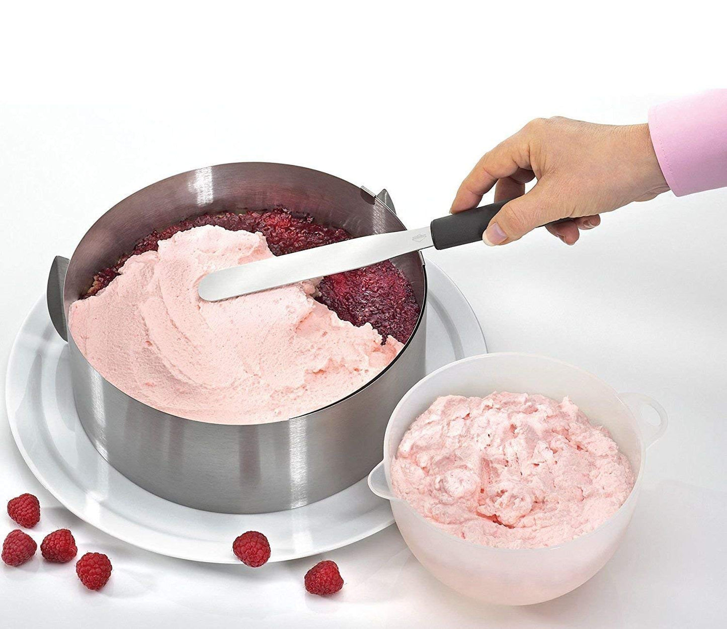 Spatule à glaçage pour gâteaux – Lame flexible en acier inoxydable – Outil de décoration pour la pâtisserie – 15 cm