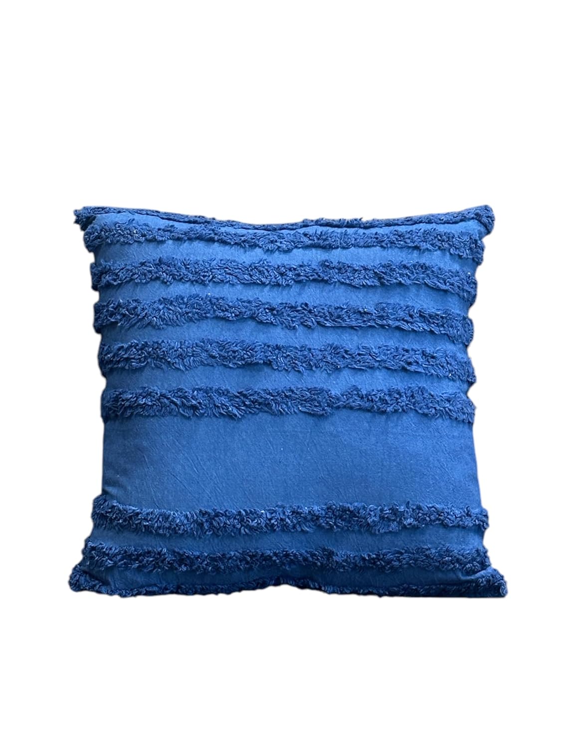 Bohemian Tufted Sunflower Cushion Cover 16x16 inch, Pack of 1 | Decorative Throw Pillow Case for Sofa Bed Couch