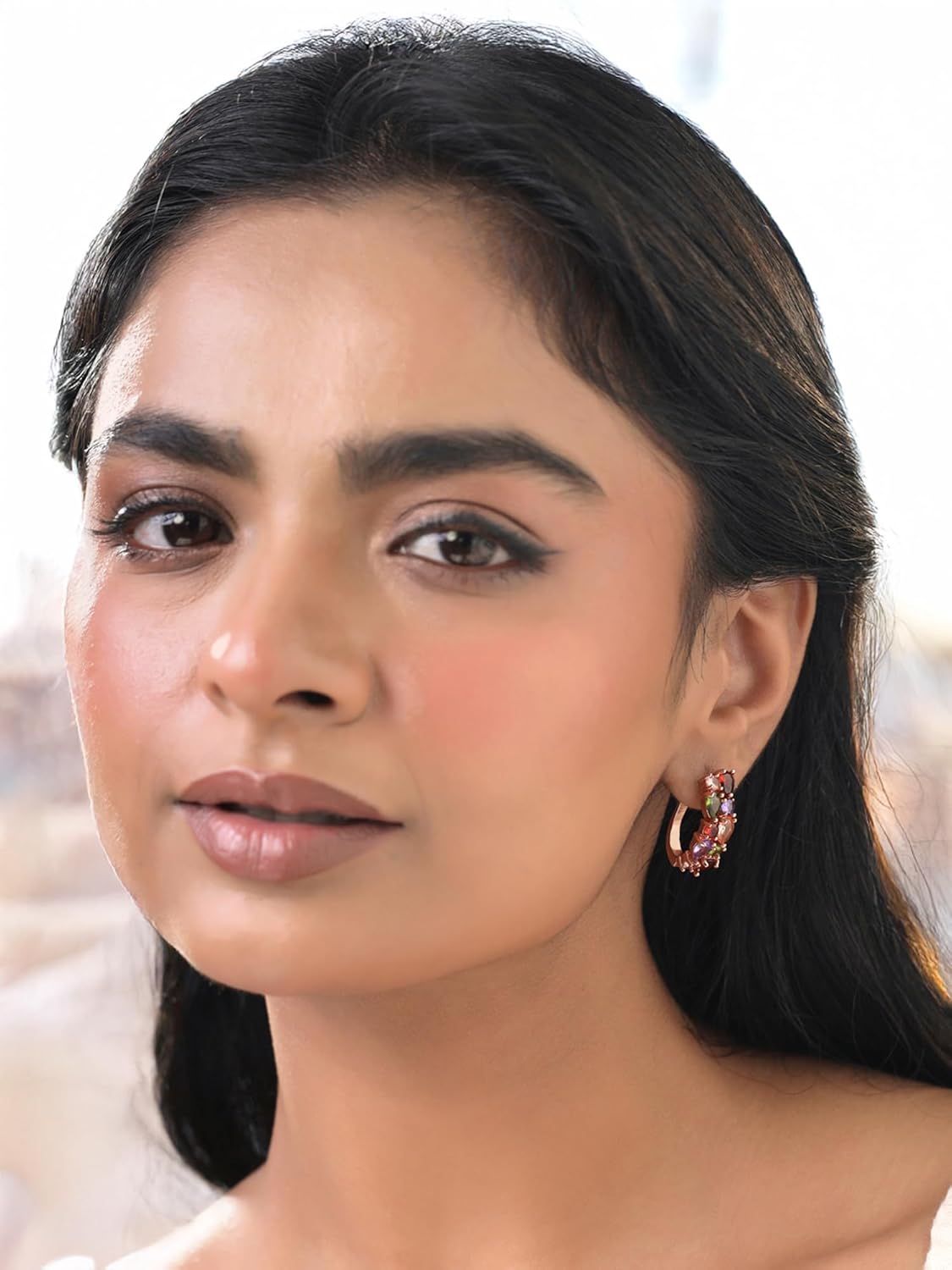 Floral Vine Clip-On Earrings – Swiss CZ – Secure Fit