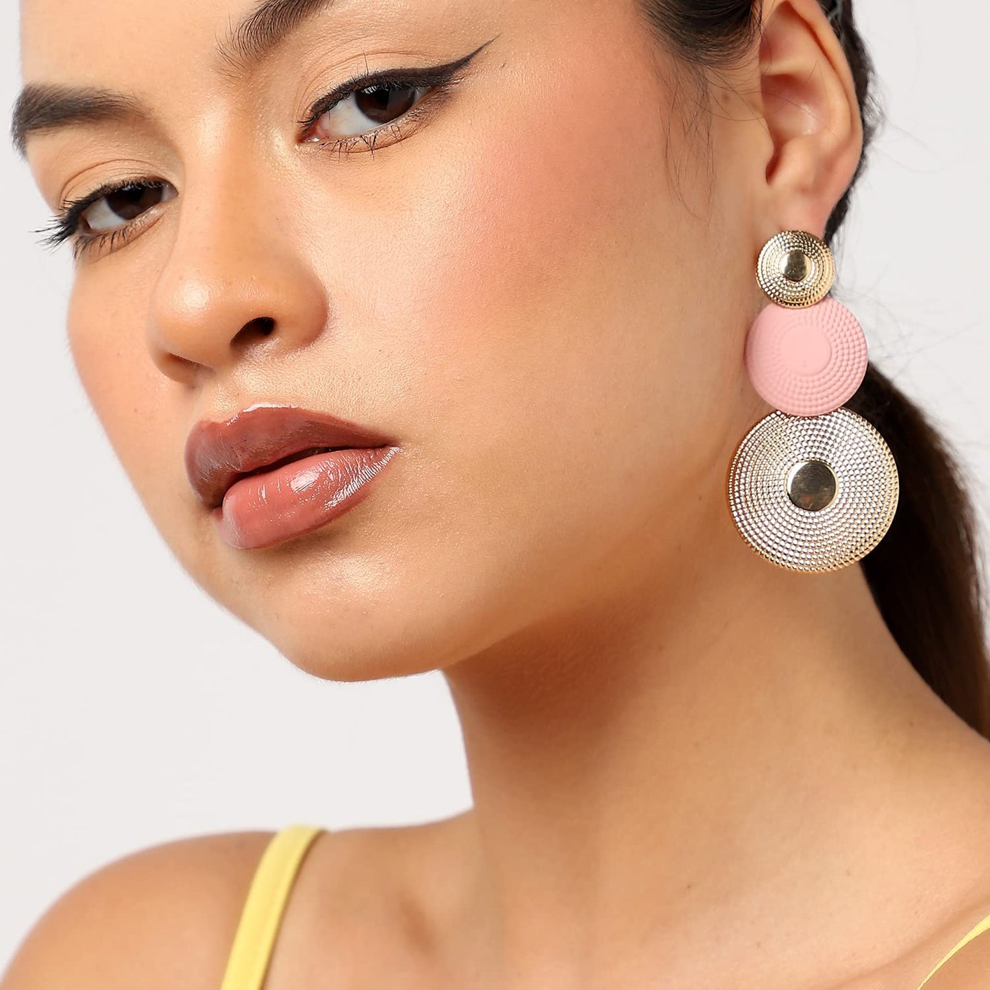 Designer Drop Earrings – Fashion Jewellery – Lightweight Indo-Western Style