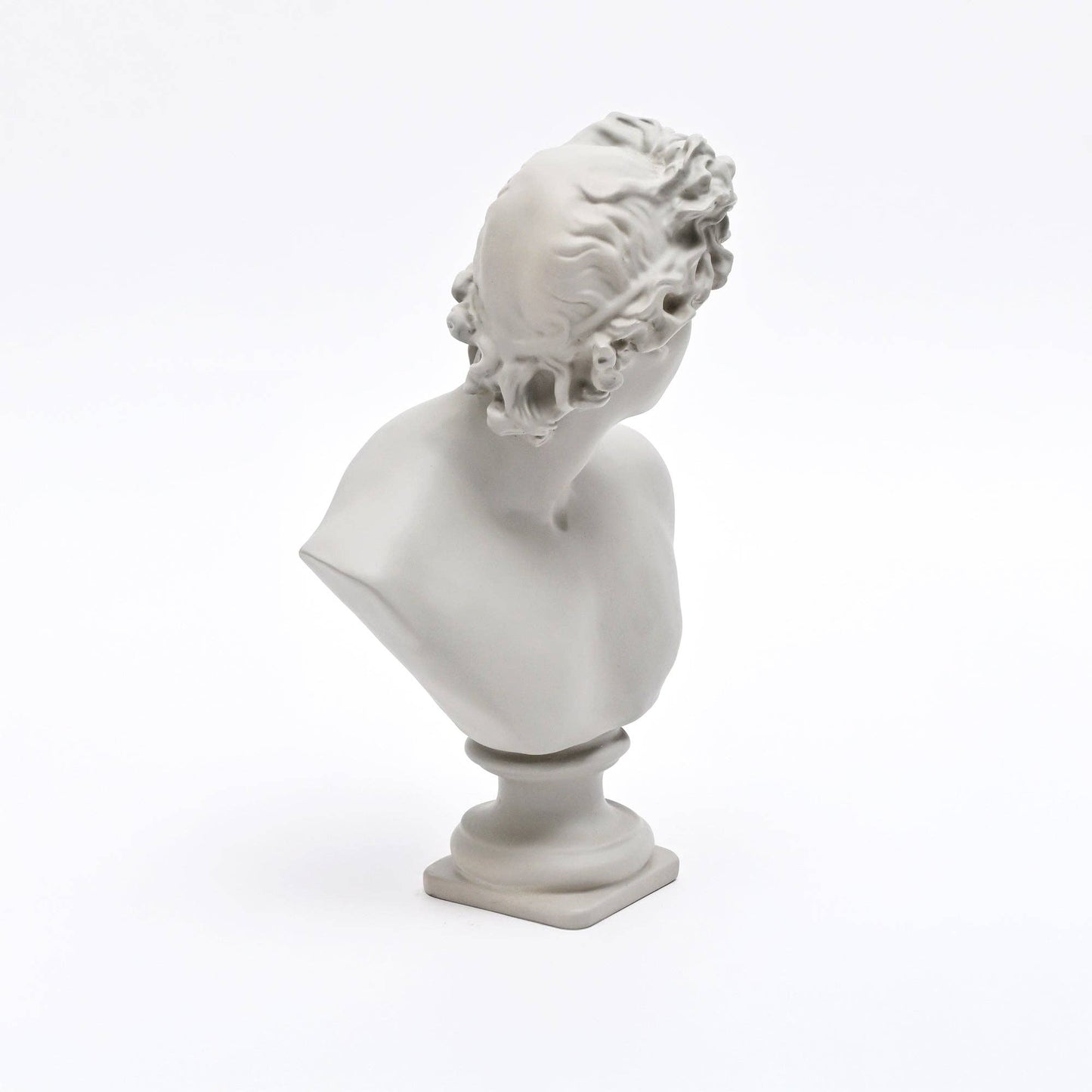 Grey Neo-Classical Bust Sculpture in Matte Resin