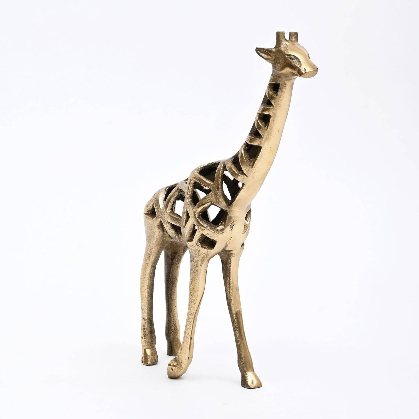 Decorative Gold Giraffe Statue – Modern Home Art