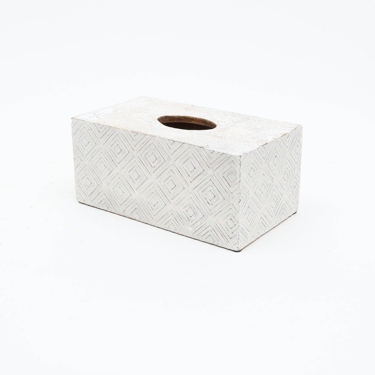 Ronald Tissue Box – White Finish