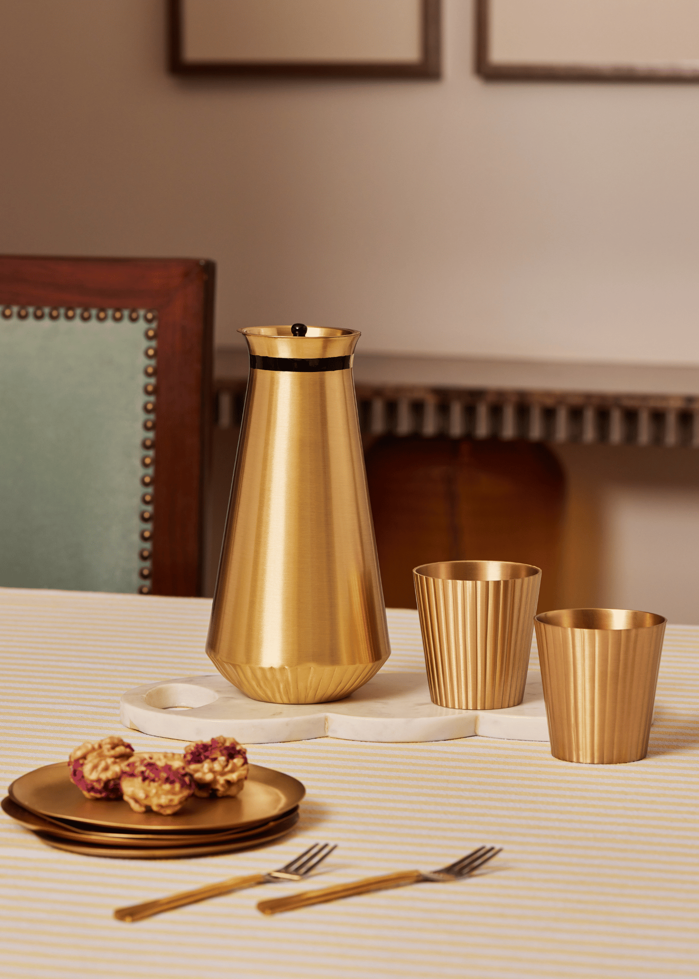 Avisa Brass Tumblers- Set of 2
