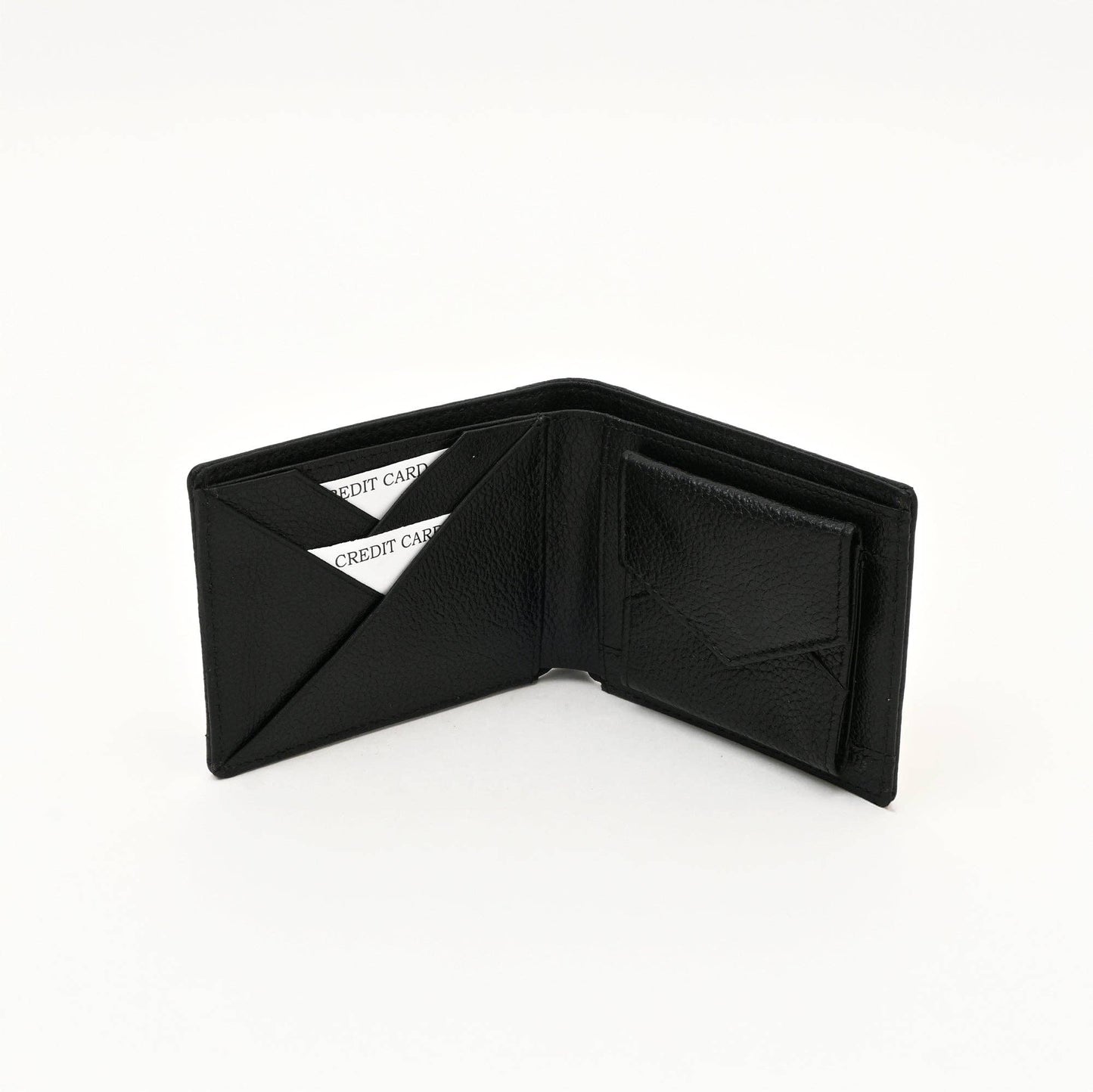 Premium Grained Black Wallet Men’s Wallet with 6 Card Slot