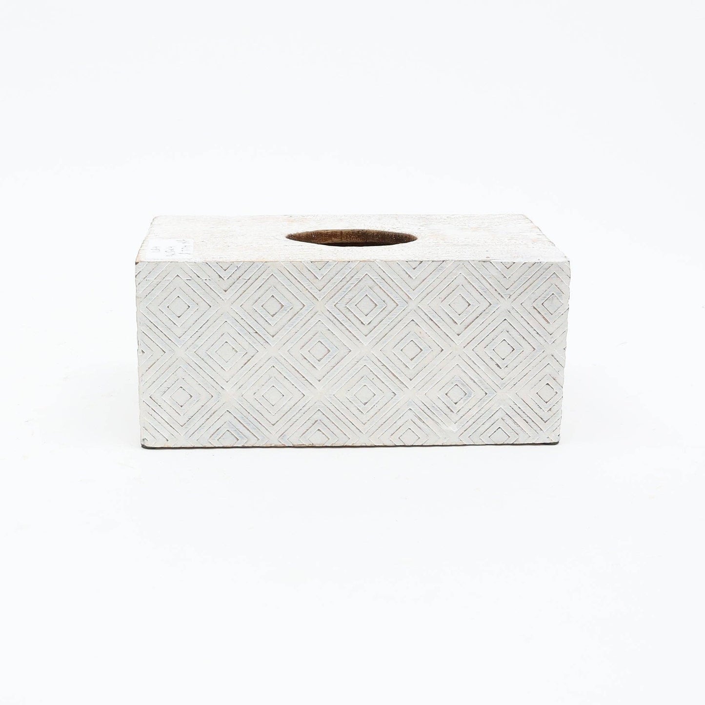 Ronald Tissue Box – White Finish