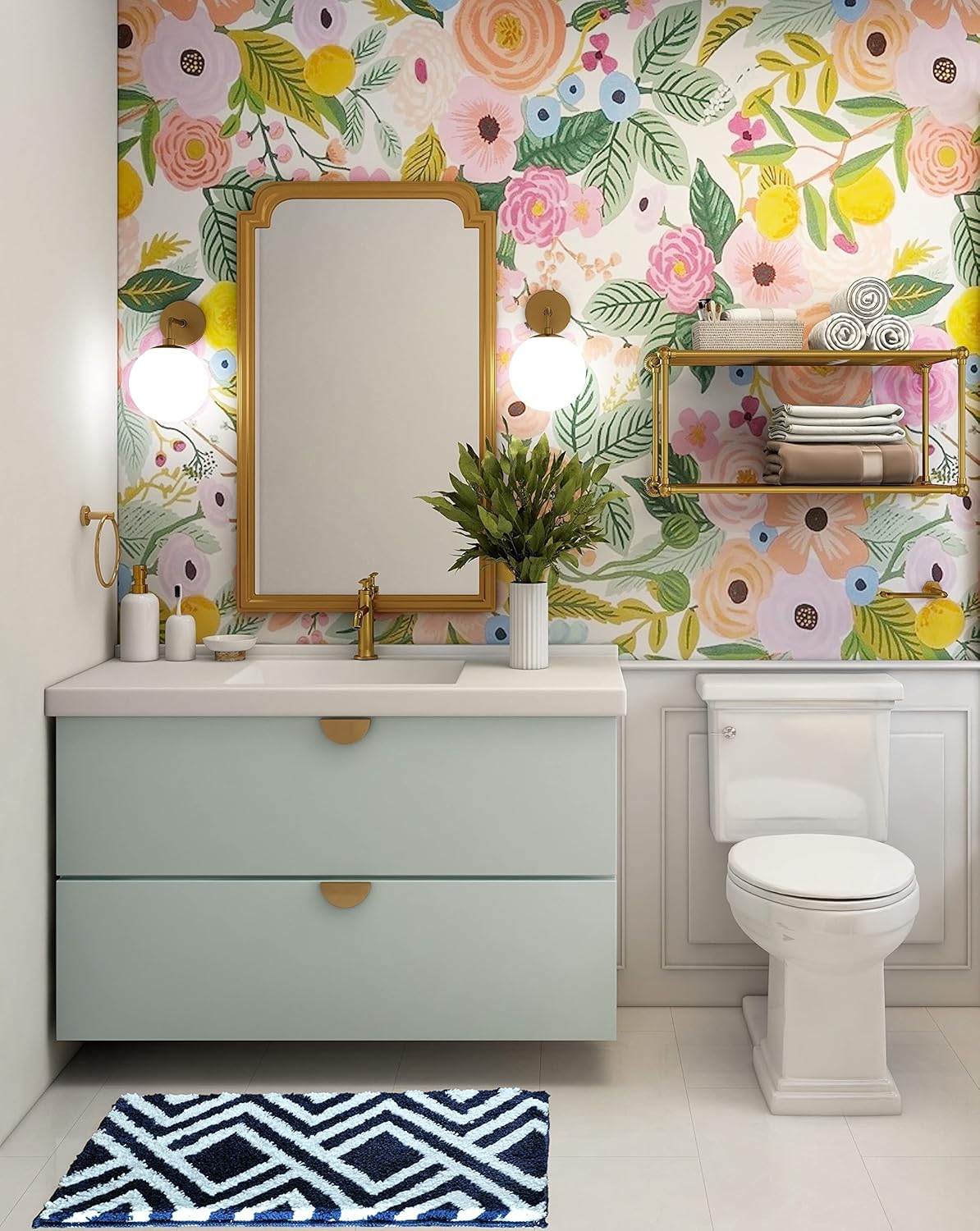 Egyptian Super Soft Solid Microfibre 2000 GSM Bath Mat 40x60 cm Pack of 1 | Super Absorbent Anti Skid Door Floor Mat