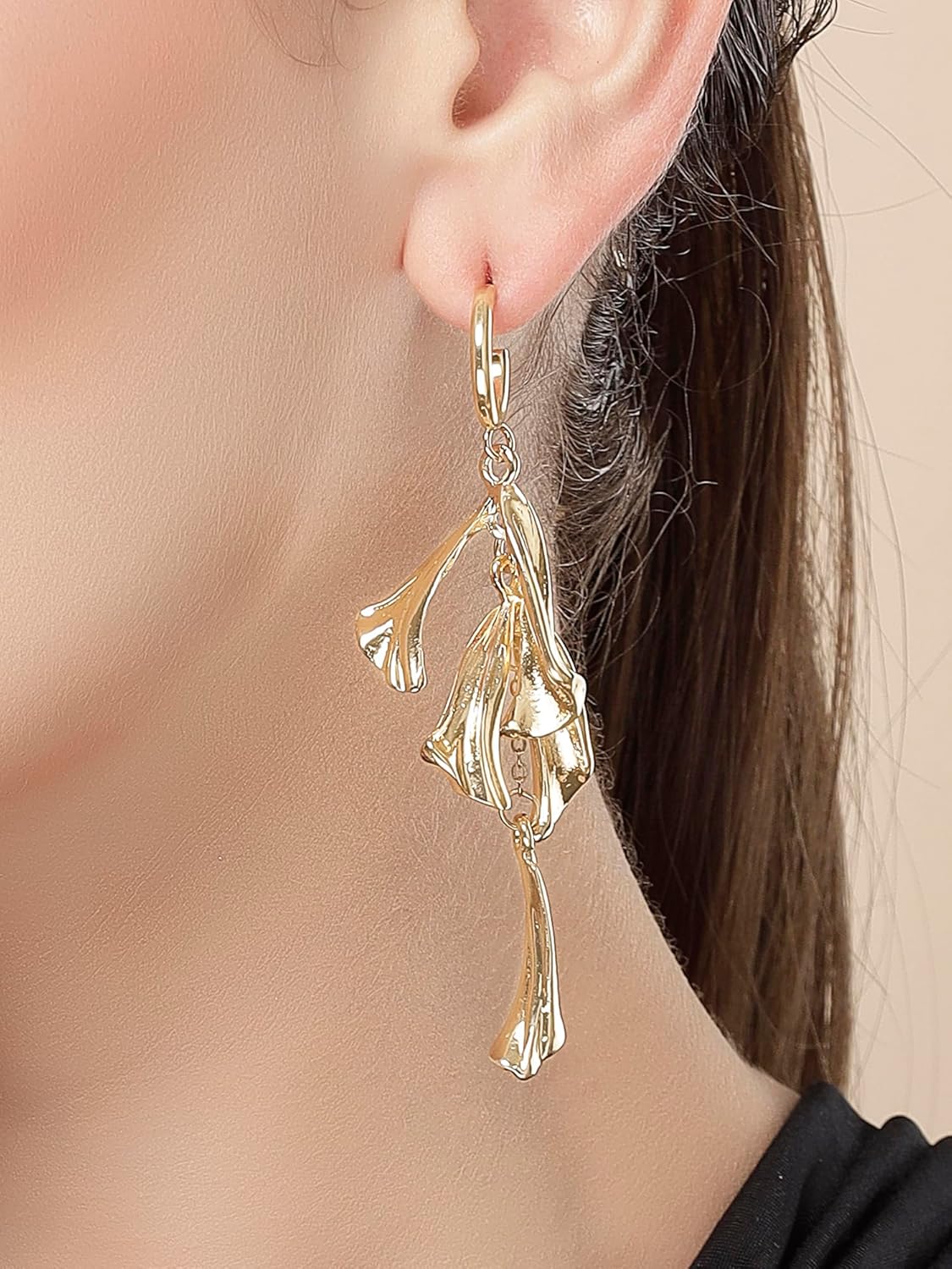 Gold Plated Drop Earrings – Women's Fashion Jewellery – Durable Finish