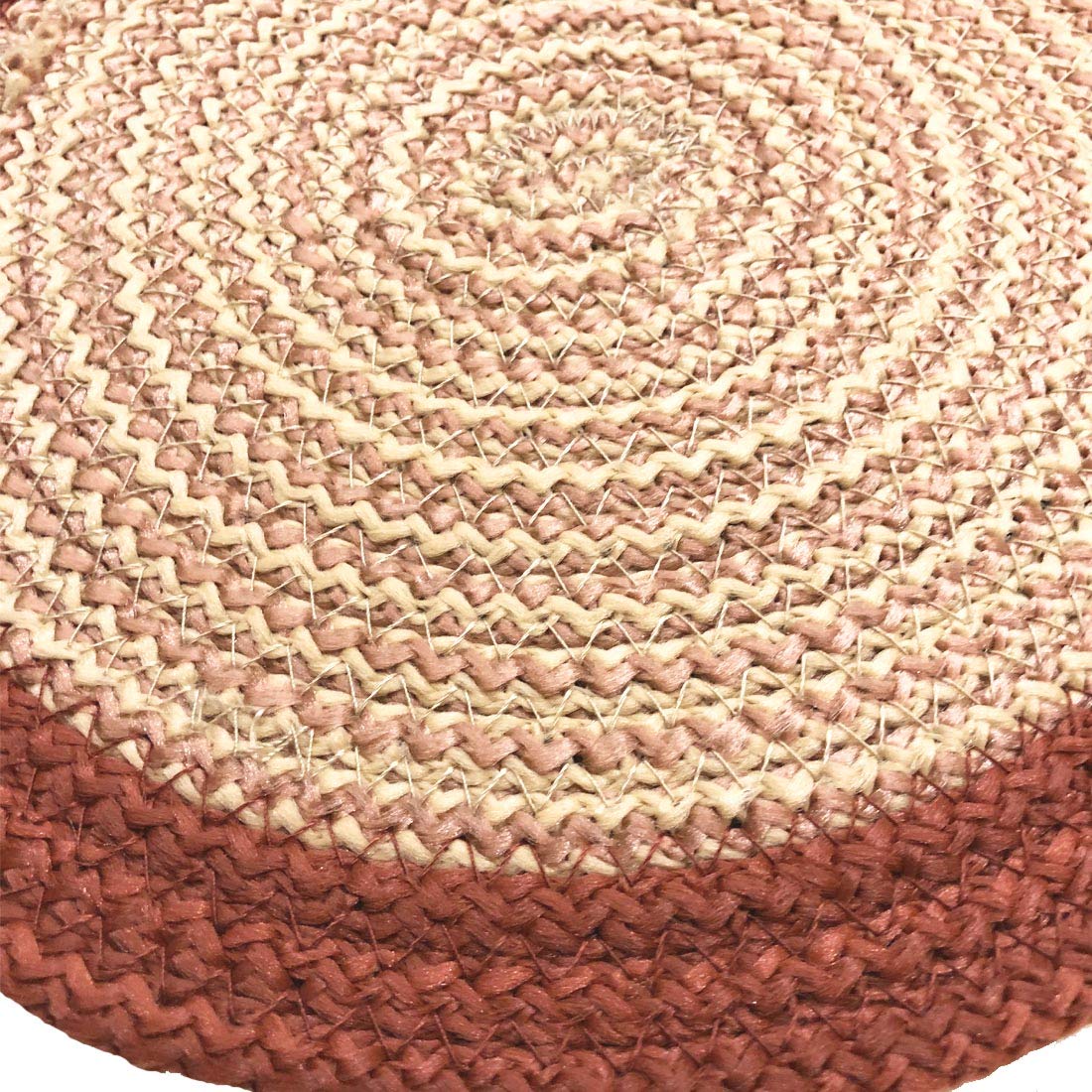 Braided Round PP Trivet Set (3 PCS, 9" Dia) | Machine Washable Pot Mat for Dining Table, Hot Pots, Casserole